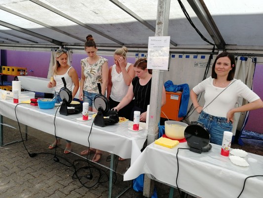 Die Waffelbäckerinnen.