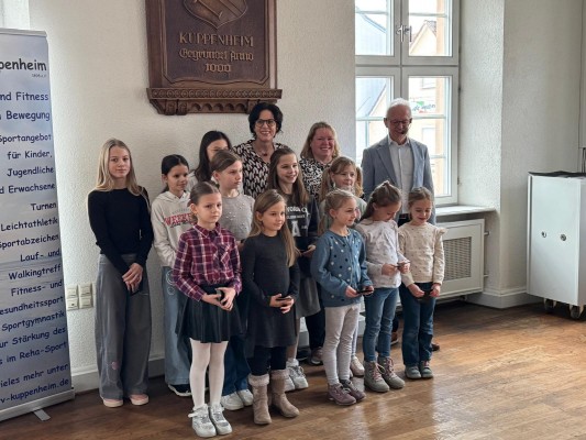 Unsere Turnmädchen wurden geehrt.