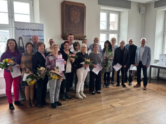 Ehrung langjähriger Mitglieder.